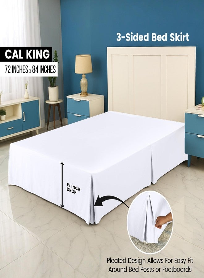 Utopia Bedding California King Bed Skirt - Soft Quadruple Pleated Ruffle - Easy Fit with 16 Inch Tailored Drop - Hotel Quality, Shrinkage and Fade Resistant (Cal King, White) - Image 2