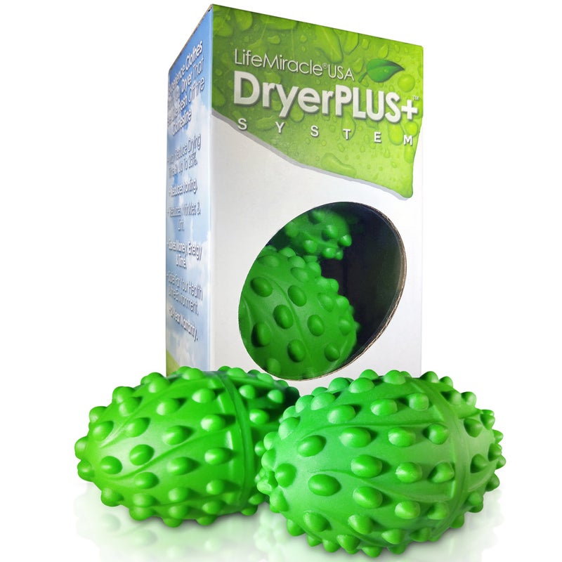 Life Miracle DryerPlus Dryer Balls XL | The BEST Made Reusable Non Toxic Laundry Softener & Wrinkle Release | Replaces Fabric Softener Liquid, Dryer Sheets & Wool | Vegan & Sheep Safe | 2-Year USA Warranty - Image 1