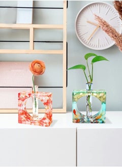 Y&D Resin Mold for Plant Propagation Station Vase Epoxy Molds with 6 Test Tubes Hydroponic Flowers Home Office Desktop Decoration Wedding Decor (2Pcs)  - Image 5