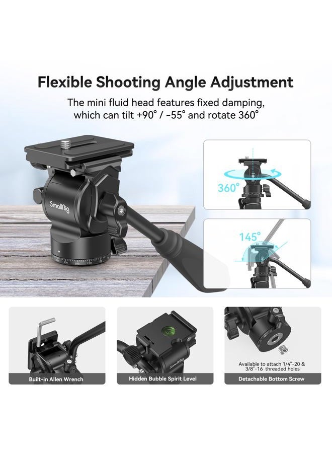SMALLRIG حامل ثلاثي CT180 مع مجموعة رأس سائل مصغر V2 - Image 2