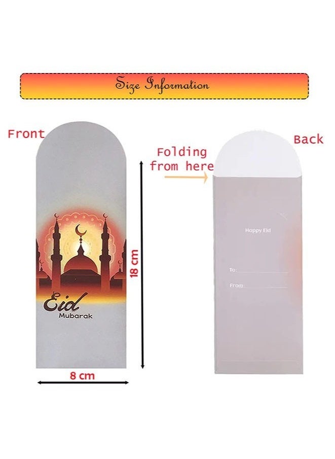 FASHION MANIA Eid Mubarak Money Envelopes 18Pcs Ramadan Gift Card Holders Cash Pockets Hong Bao Holiday Celebrations Decorations Supplies for Cards Greeting Mailing  - Image 3