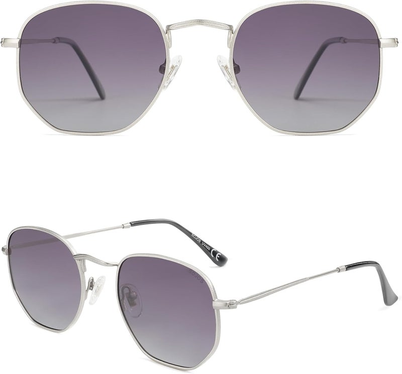 Sojos Square Polarized Sunglasses for Women Men Small Hexagonal Polygon Shades SJ1072 - Image 2