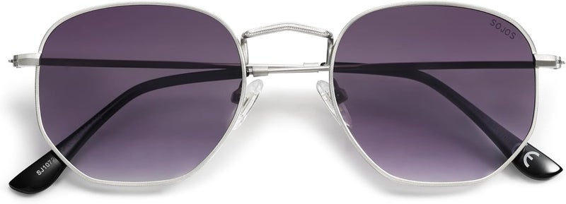 Sojos Square Polarized Sunglasses for Women Men Small Hexagonal Polygon Shades SJ1072 - Image 1