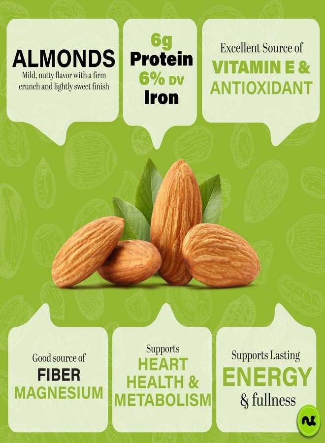 NUT CRAVINGS - In Shell Almonds - Raw, Whole, (16oz - 1 LB) Packed Fresh in Resealable Bag - Nut Snack - Food Assortments Ideal for Trail Mixed Nuts - Image 2