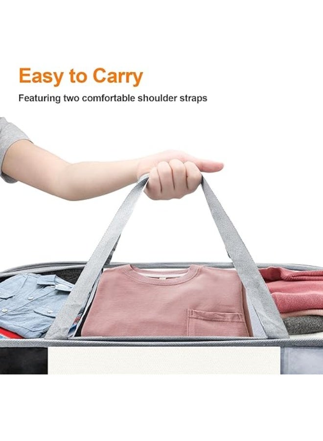 3-Section Foldable Hamper for Laundry, Collapsible Laundry Baskets with Easy Carry Handles, Space-Saving Clothes Pop Up Hamper with Dark/Light/Color Sorting Labels for Home, Travel, Dorm 80*36*36cm - Image 4