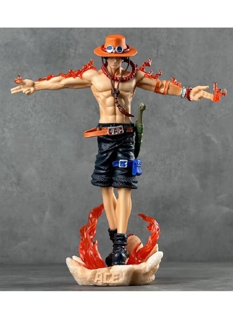 One Piece Arm Ace Universe Resonance GK Luminous Handheld Statue Model - Image 1