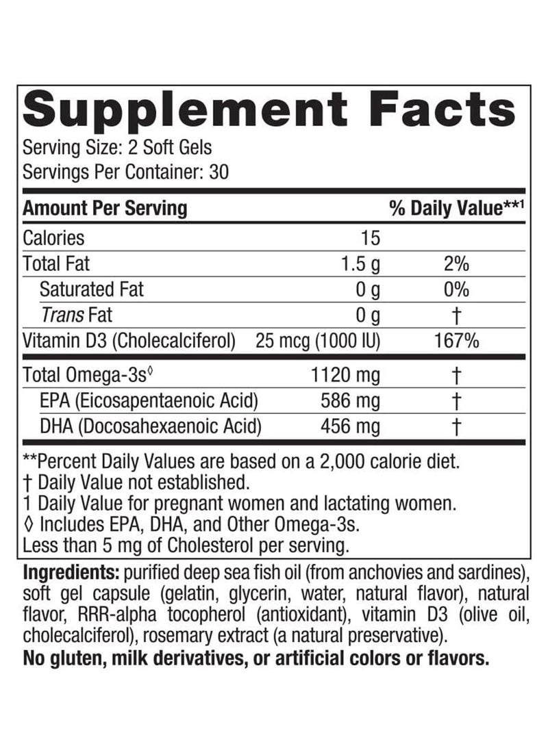 NORDIC NATURALS Postnatal Omega3 Lemon 60 Soft Gels  - Image 2