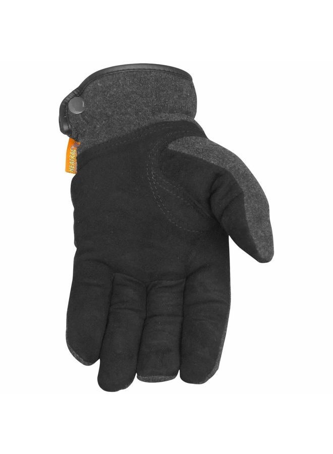 Caiman 2396 Deerskin Heatrac Insulated Touchscreen Heavy Fleece-Back Winter Gloves, 2395 Replacement, XLarge - Image 3
