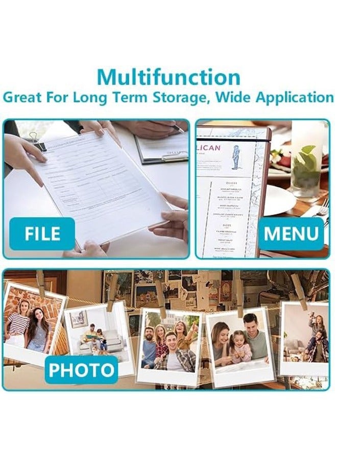 meayul Self Sealing Laminating Sheets 20 Pack, 30x22cm Laminator Sheets, No Machine Needed, Round Corner Design for Documents and Photos - Image 3