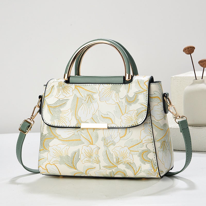 Women'S Bag Large Capacity Single Shoulder Fashion Embroidered Pattern Diagonal Cross Handbag Box Bag - Image 3