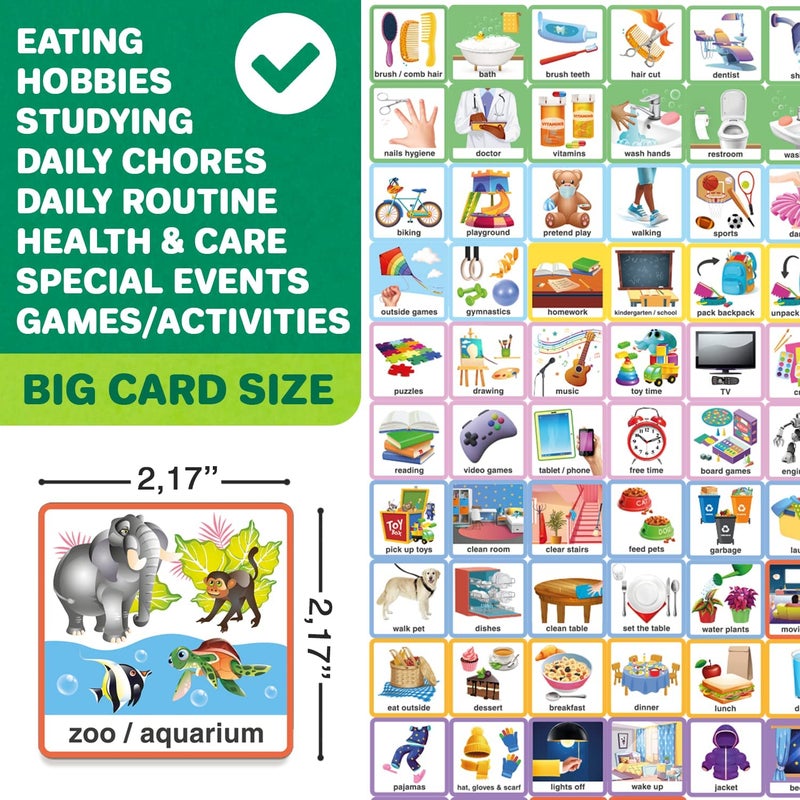 QUOKKA 145 Reward Chore Chart for Multiple Kids - Behavior Routine Toy for Autistic Children Age 5-7 ADHD Tools -Visual Schedule for Toddler 3-5 at Home - Responsibility Board Autism Learning Material - Image 2