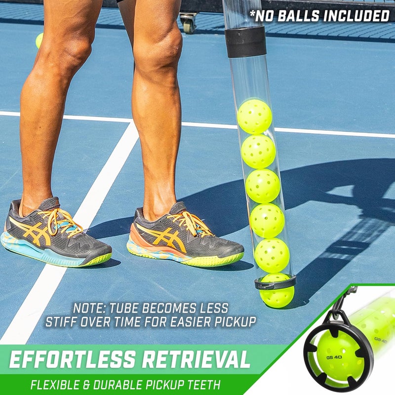GoSports GoSports Pickleball  Tennis Pickup Tube  Ball Retreiver and Holder Fits 14 Pickleballs or 17 Tennis Balls  No Balls Included - Image 5