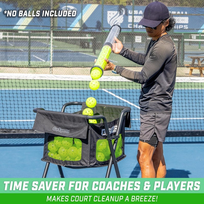 GoSports GoSports Pickleball  Tennis Pickup Tube  Ball Retreiver and Holder Fits 14 Pickleballs or 17 Tennis Balls  No Balls Included - Image 3