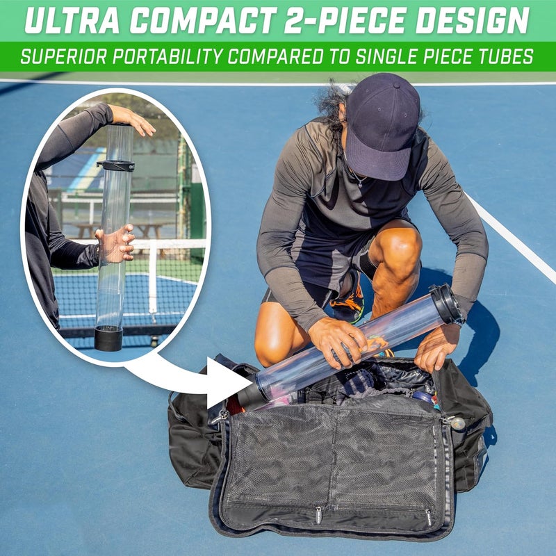 GoSports GoSports Pickleball  Tennis Pickup Tube  Ball Retreiver and Holder Fits 14 Pickleballs or 17 Tennis Balls  No Balls Included - Image 4