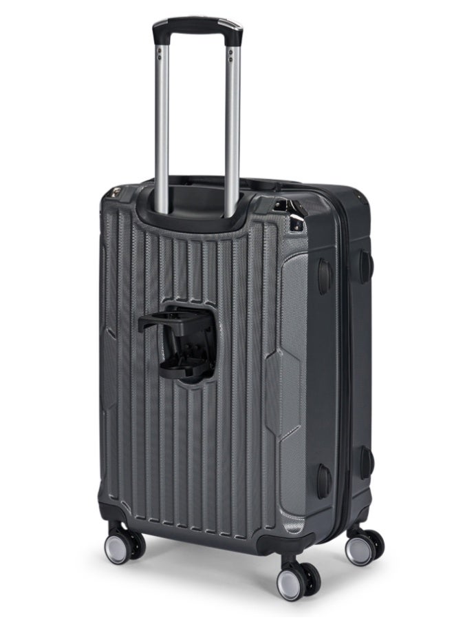 LIMRA Travel Bags 20-Inch Lightweight ABS Carry-On Luggage – 360° Spinner Wheels – Hard Shell Suitcase with Telescopic Handle Grey - Image 3