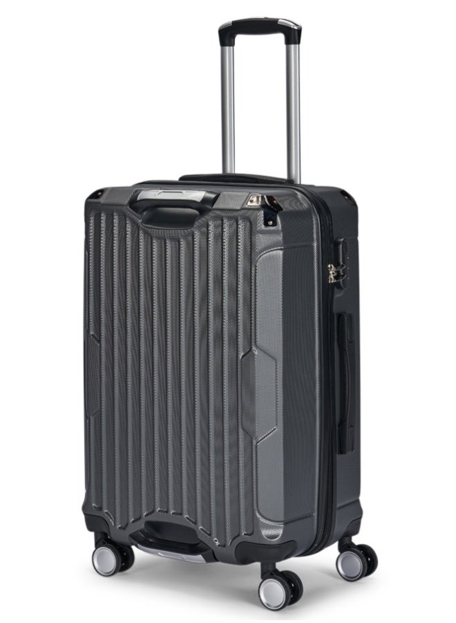 LIMRA Travel Bags 20-Inch Lightweight ABS Carry-On Luggage – 360° Spinner Wheels – Hard Shell Suitcase with Telescopic Handle Grey - Image 1