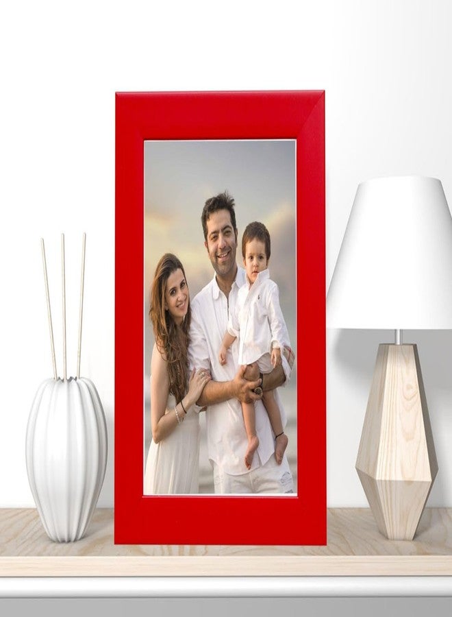 KDM HOME DECOR إطار صور من KDM HOME DECOR، مقاس 3.5 × 5 بوصة (حجم بطاقة بريدية)، لون أحمر، يُستخدم كزينة للطاولة أو تعليق على الحائط، بالإضافة إلى كونه هدية مع حامل طاولة. - Image 1
