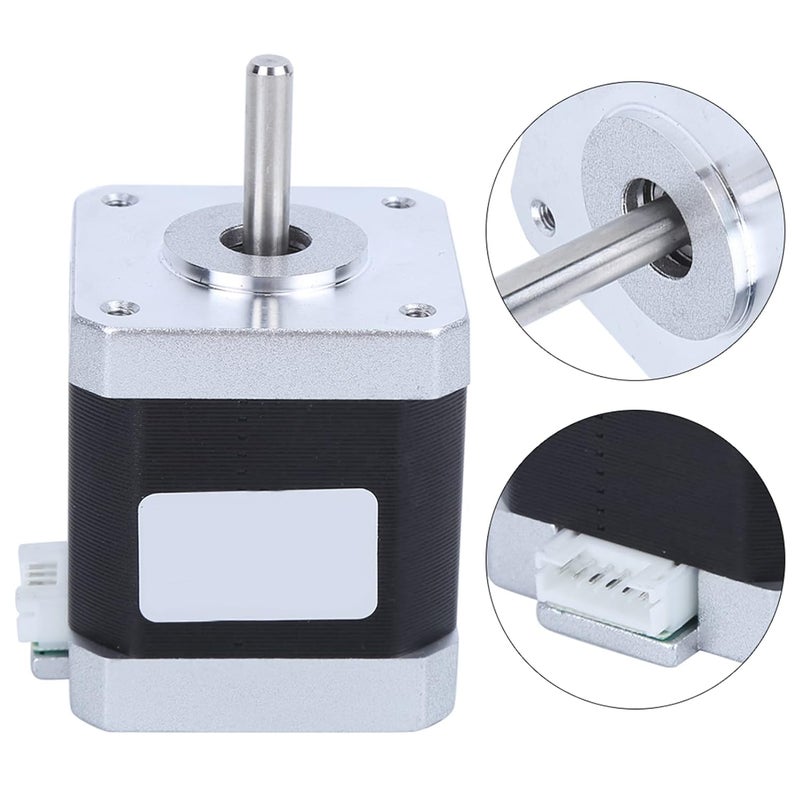 WALFRONT Stepper Motor Alloy 3D Printer Accessories with High Torque 4 Pin Cable for Surveillance Equipment - Image 5