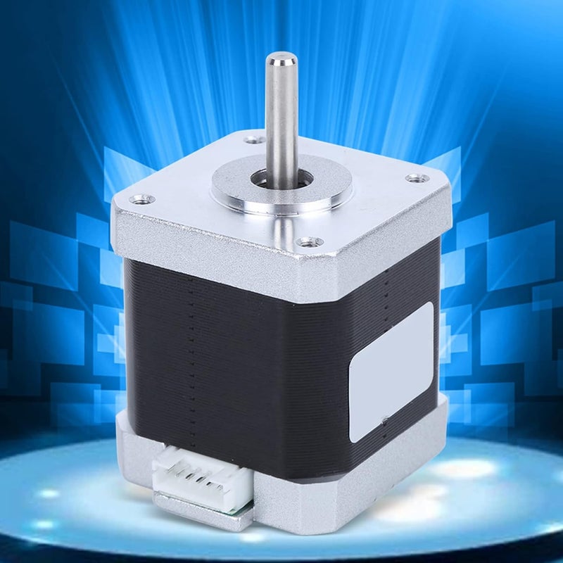 WALFRONT Stepper Motor Alloy 3D Printer Accessories with High Torque 4 Pin Cable for Surveillance Equipment - Image 3