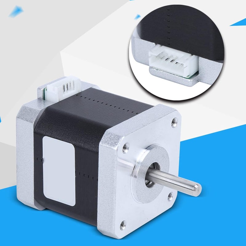 WALFRONT Stepper Motor Alloy 3D Printer Accessories with High Torque 4 Pin Cable for Surveillance Equipment - Image 4