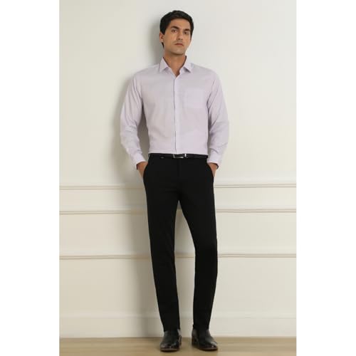Van Heusen Men's Slim Fit Shirt (VHSFMSLBW86533_Lilac - Image 3