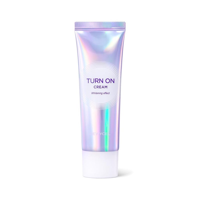 DEWYCEL TURN-ON CREAM with Elastomer gel and Niacinamide | Tone Up Cream, Makeup Base, Primer with Hydration and Skin Protection | Natual No-Makeup Makeup Look | 1.7 fl oz / 50 ml - Image 1