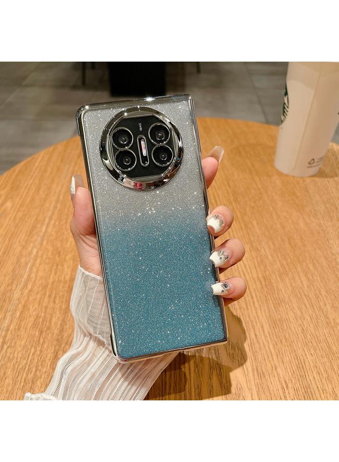 Green Tiger Case For Huawei Mate X5 Electroplating PC + Glitter Paper Full Coverage Phone Case - Image 2