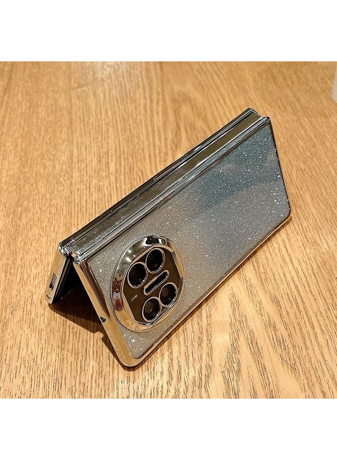 Green Tiger Case For Huawei Mate X5 Electroplating PC + Glitter Paper Full Coverage Phone Case - Image 3