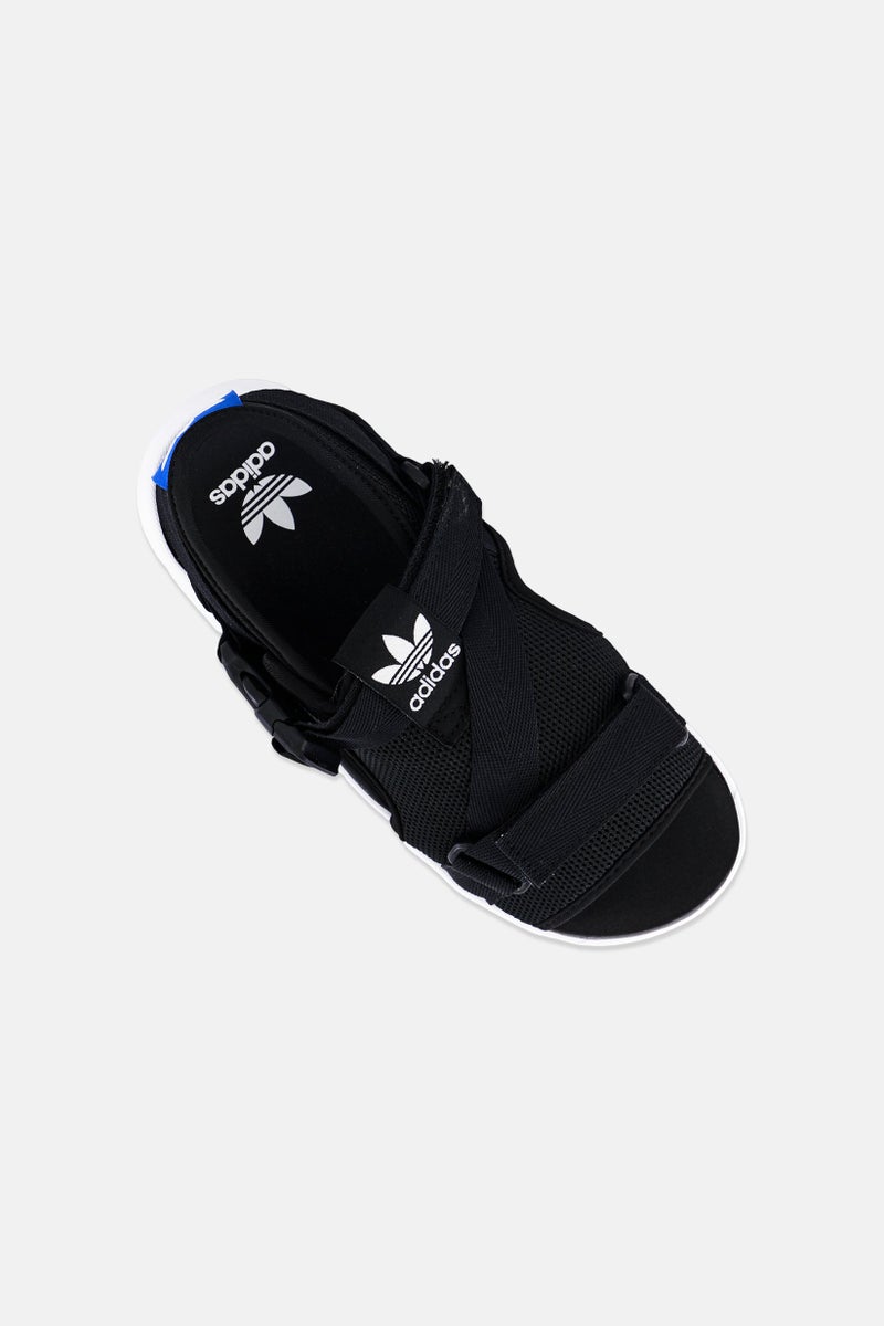 adidas Originals Kids Boy 360 Velcro Closure Sandals, Black - Image 4