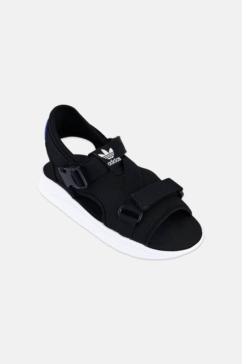 adidas Originals Kids Boy 360 Velcro Closure Sandals, Black - Image 1
