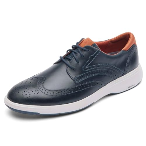 Rockport Men's Noah Wingtip, New Dress Blues, 7 M - Image 3