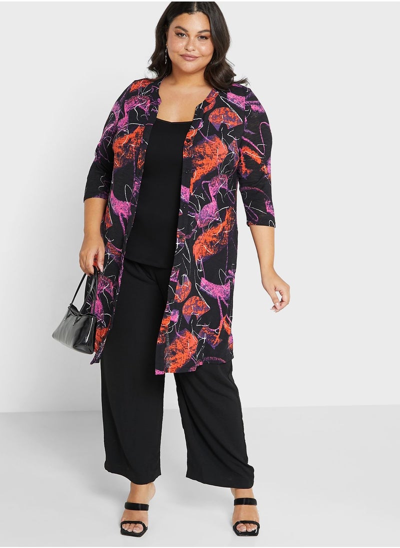 Avenue Printed V-Neck Shirt  - Image 5