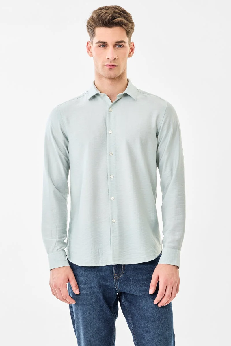 سنيتش Light Blue Slim Fit Shirt