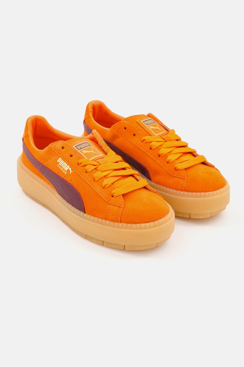 PUMA Women Platform Trace Sport Shoes, Orange  - Image 1