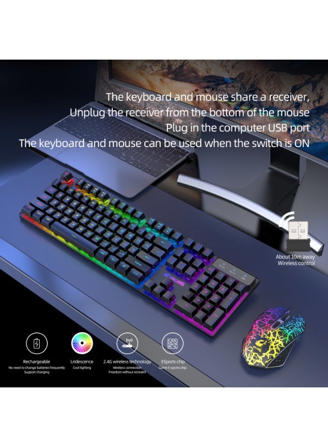 EBMINI New Mechanical Office Gaming Esports Mouse and Keyboard Set - Image 3
