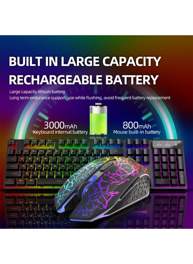 EBMINI New Mechanical Office Gaming Esports Mouse and Keyboard Set - Image 4