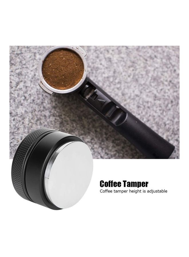 NIBEMINENT Espresso Tamper Coffee Powder Distribution Tools Black/Silver - Image 3