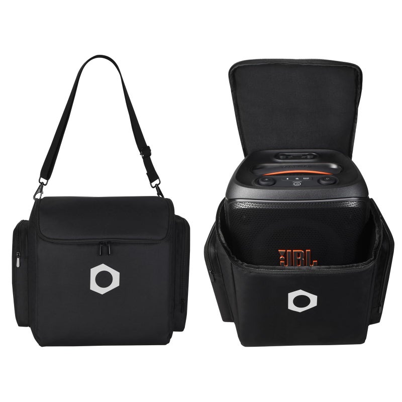 LaiMoney Travel Case for JBL PartyBox Encore EssentialEssential 2 Bluetooth SpeakerMultifunctional Storage Bag Portable Party Speaker Case with Microphone Storage Bag - Image 2