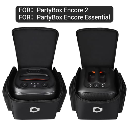 LaiMoney Travel Case for JBL PartyBox Encore EssentialEssential 2 Bluetooth SpeakerMultifunctional Storage Bag Portable Party Speaker Case with Microphone Storage Bag - Image 3