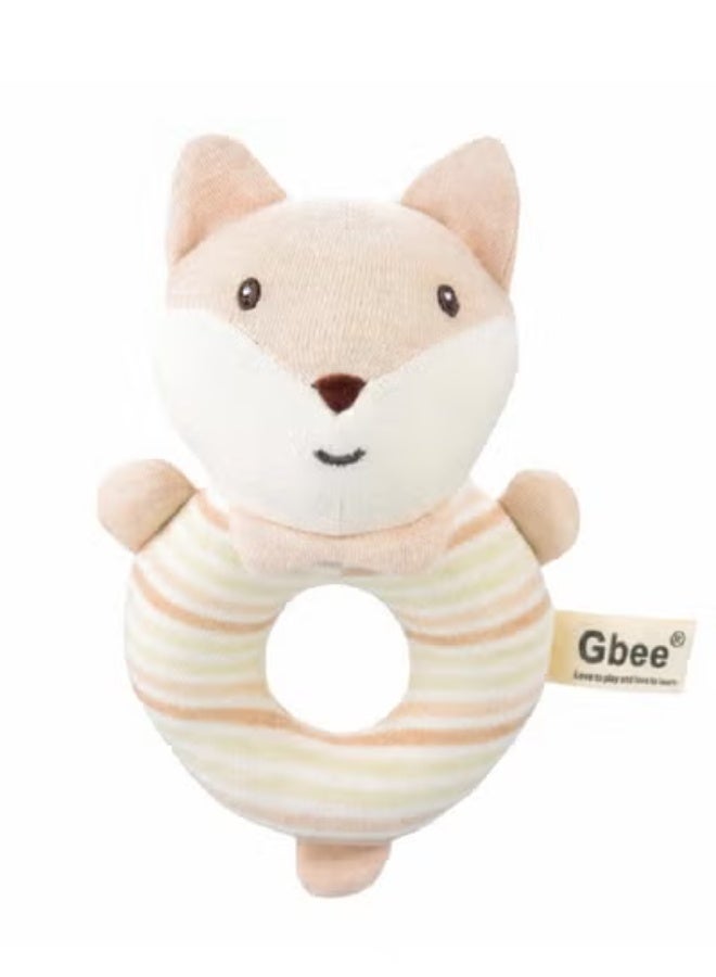 جبيه طقم ألعاب خشخيشات من القطن العضوي مصنوع من مواد عالية الجودة للأطفال، ألعاب تعليمية للأطفال الرضع - Image 1