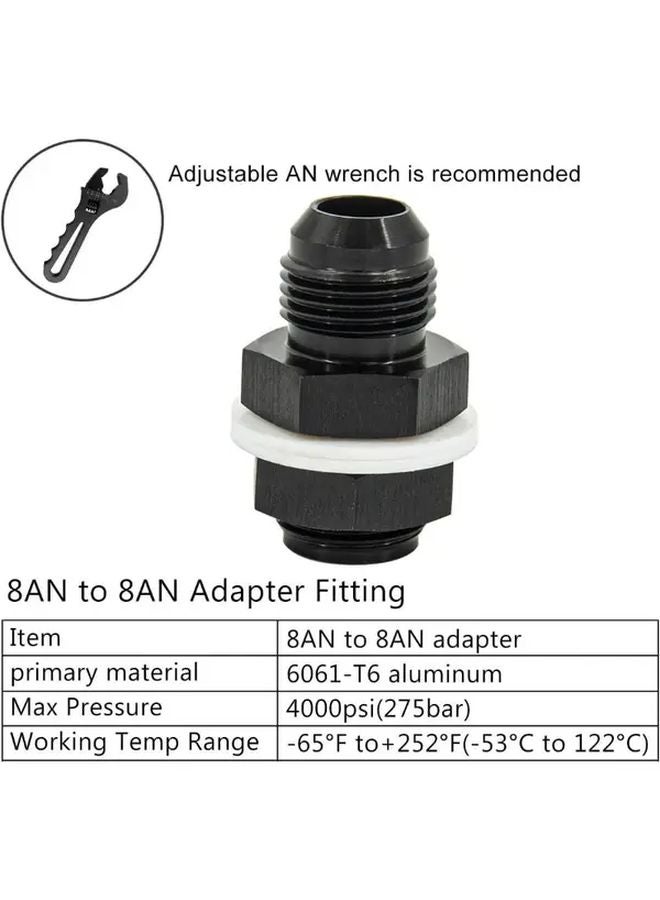 12AN Bulkhead Adapter Fitting Aluminum Anodized Fuel Line to Cell Tank Pump Connection Set 2pcs - Image 4