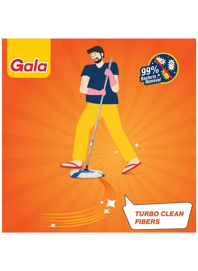 جالا مقبض ممسحة دوارة مثلثة من Gala Turbo مع إعادة تعبئة، مقبض بديل متين مع قبضة مطاطية لممسحة Turbo الدوارة  - Image 3