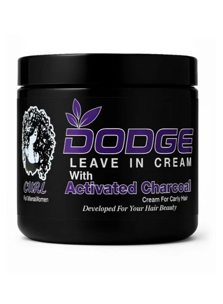 Leave-In Cream with Activated Charcoal for Curly Hair – 450g