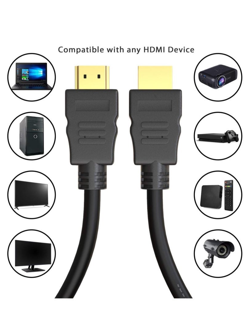 JAJEEK High Speed HDMI Cable 15 meter Supports 4k Ultra HD 3D Black - Image 5