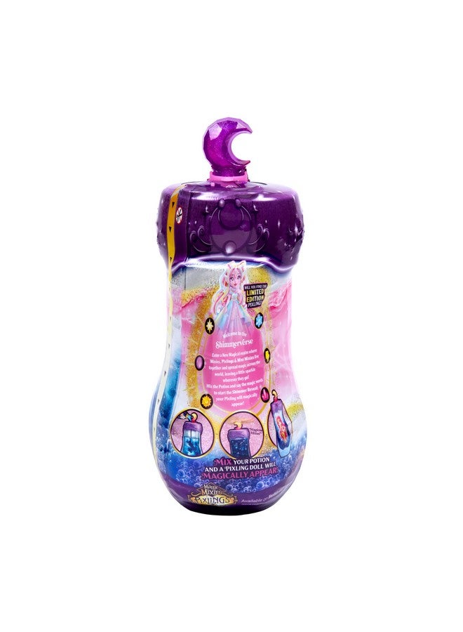 ماجيك ميكس سلسلة Pixlings Shimmerverse، ابتكر واخلط جرعة سحرية لتكشف بطريقة سحرية عن Catlyn The Cat، شاهد كيف تظهر دمية Pixling الأنيقة الجميلة مقاس 6.5 بوصة من Shimmerverse داخل زجاجة الجرعة - Image 5