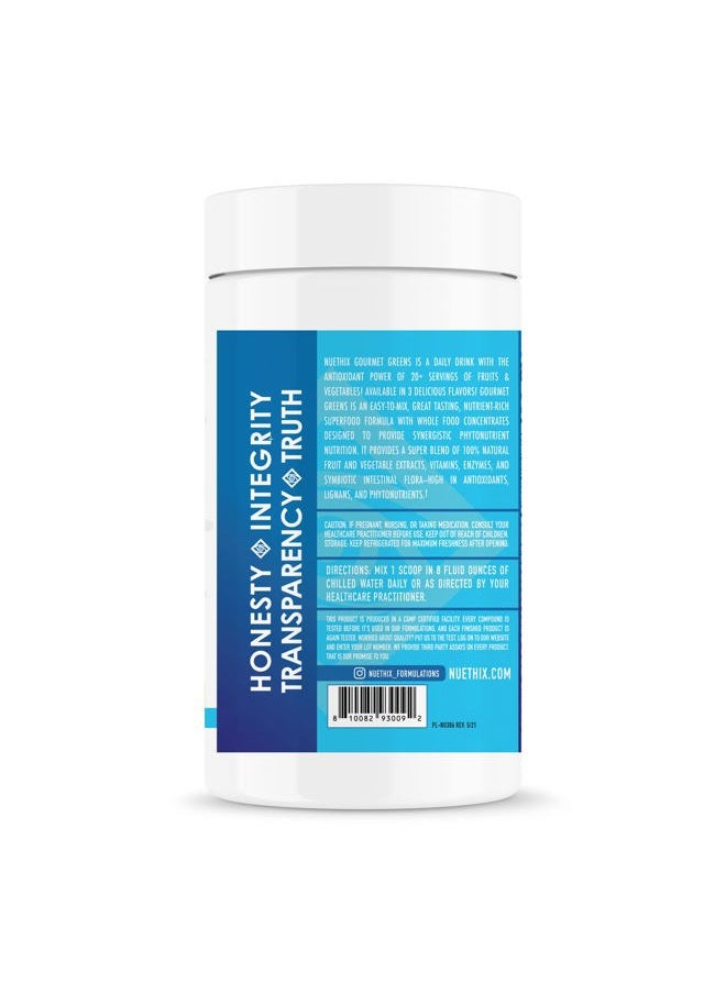 NuEthix Formulations - Gourmet Greens Drink Powder Dietary Supplement with Fruit and Vegetable Superfoods and Probiotics, Espresso, 27 Servings - Image 1