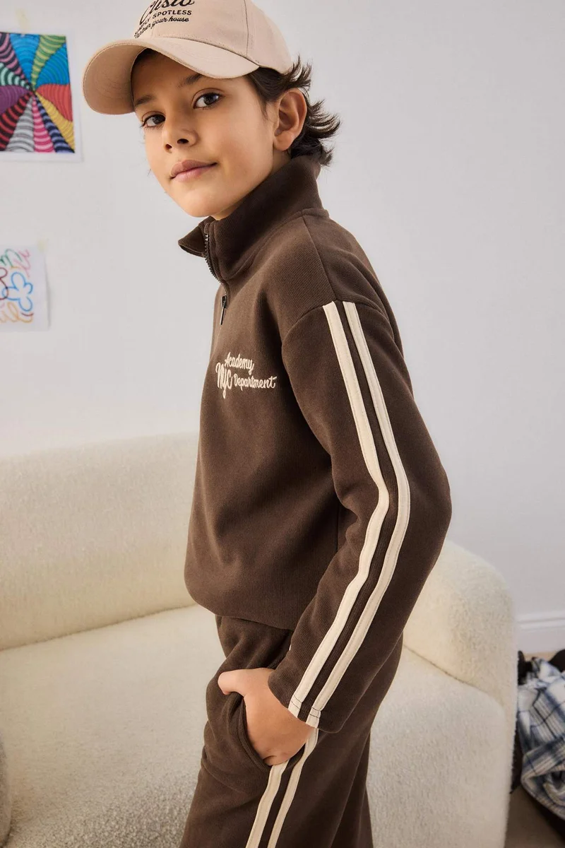 ديفاكتو Boy 2 piece Regular Fit Sweatshirt Sweatpants Set