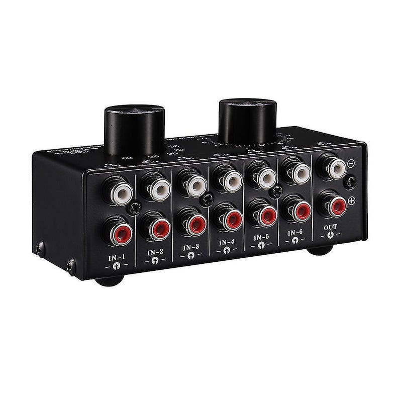 6-way Av Switch Rca Switcher 6 In 1 Out Composite Video L/r Audio Selector Box - Image 3