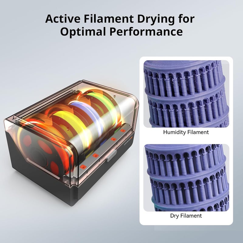 Anycubic Kobra 3 V2 Combo 3D Printer – Smart 4-Color Multicolor (Upgradable to 8-Color), 600mm/s High Speed, Active Filament Drying, Auto-Leveling, 255×255×260mm Build Volume - Image 3