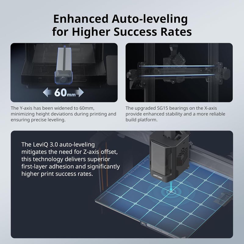 Anycubic Kobra 3 V2 Combo 3D Printer – Smart 4-Color Multicolor (Upgradable to 8-Color), 600mm/s High Speed, Active Filament Drying, Auto-Leveling, 255×255×260mm Build Volume - Image 5